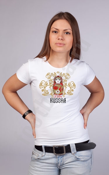 Футболка I love RUSSIA . 690 руб. Я люблю Россию, особенно за границей