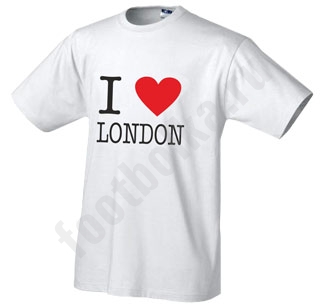 Футболка I love London. I love London 550 руб