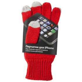 Перчатки для iPhone, красные арт.5174.50 фото 1
