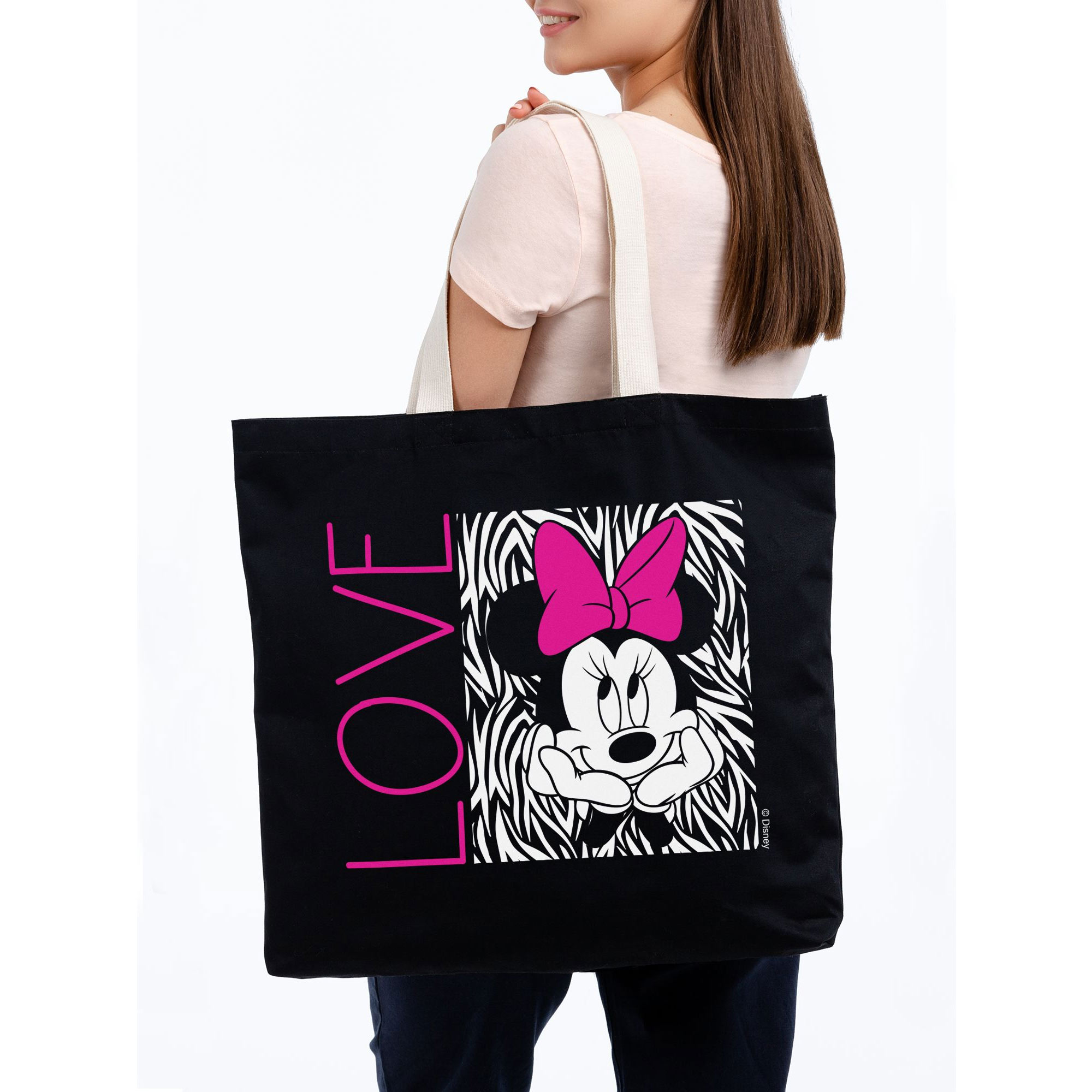 Холщовая сумка «Минни Маус. In Love», черная арт 55501.30 фото 0