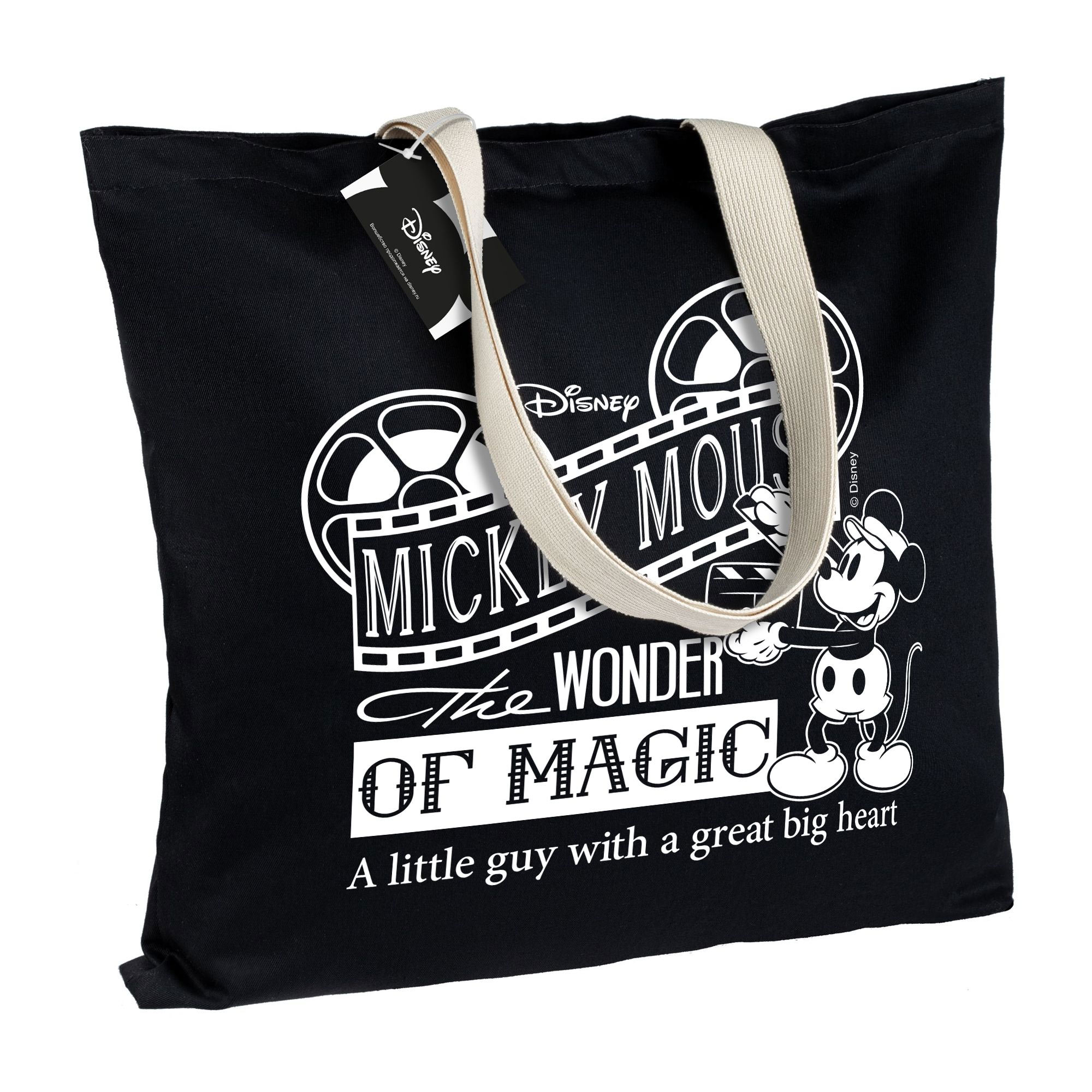Холщовая сумка «Микки Маус. Wonder Of Magic», черная арт 55511.30