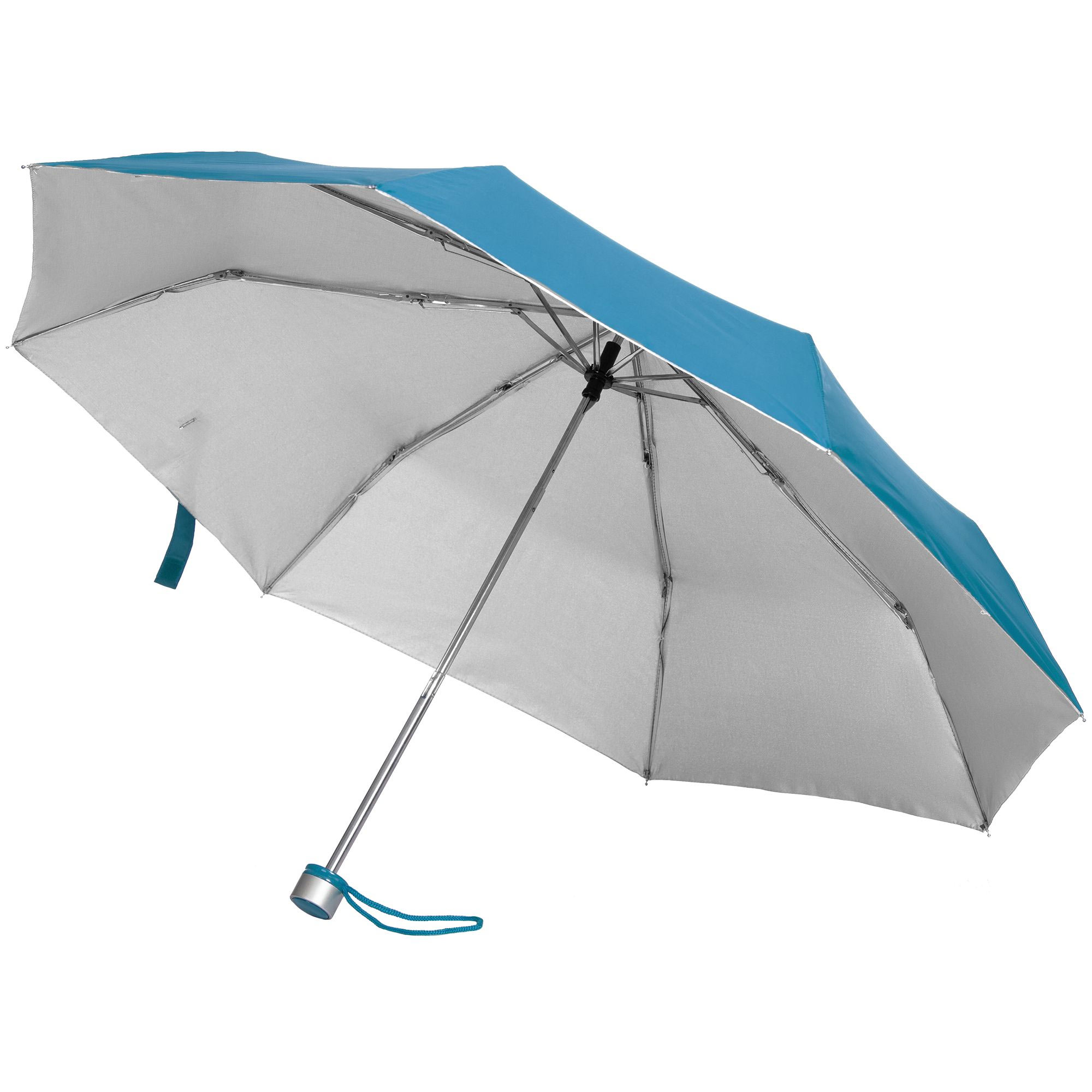 Зонт складной Silverlake с серебристой внутренней стороной фото 1