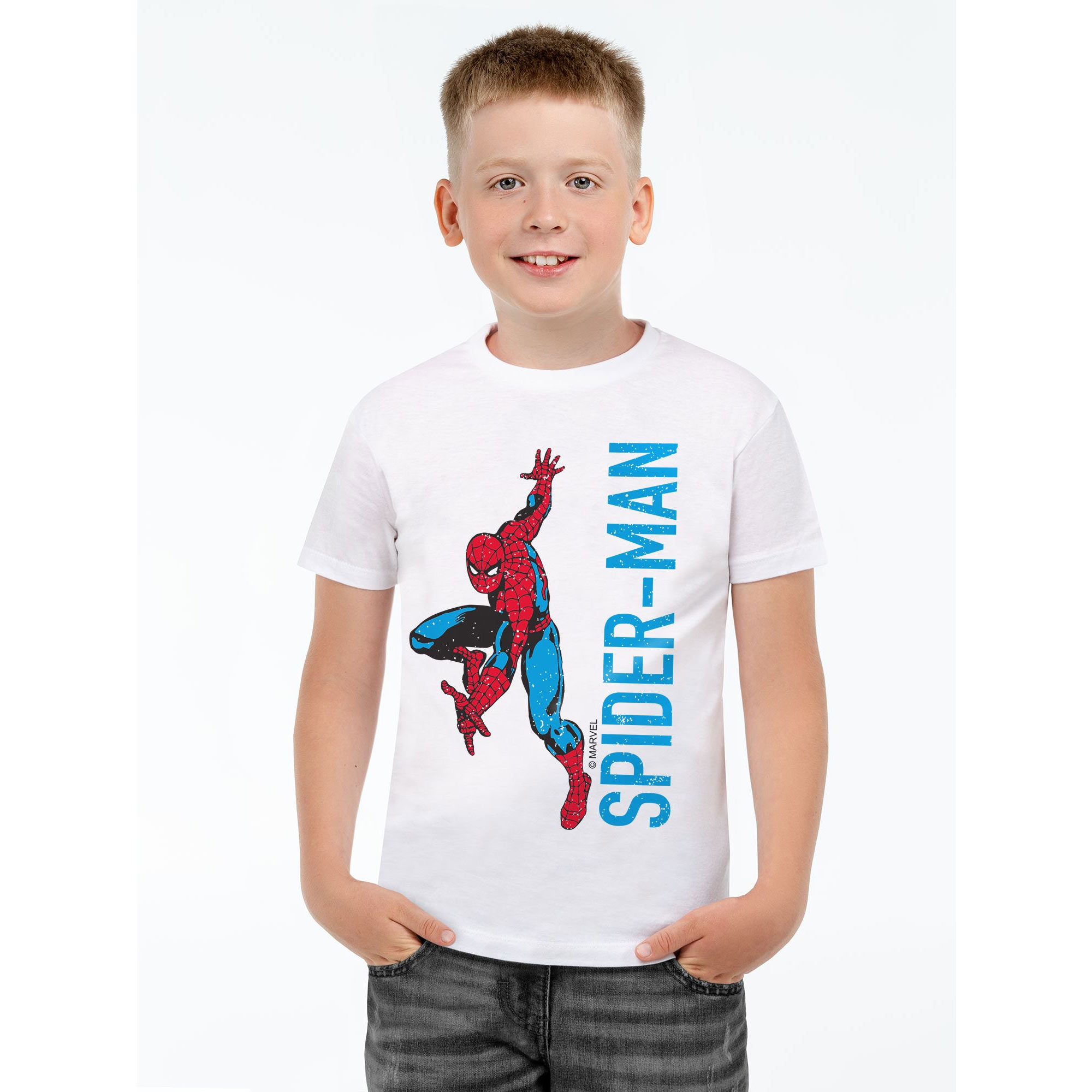 Футболка детская Spider-Man, белая арт 55582.61 фото 0
