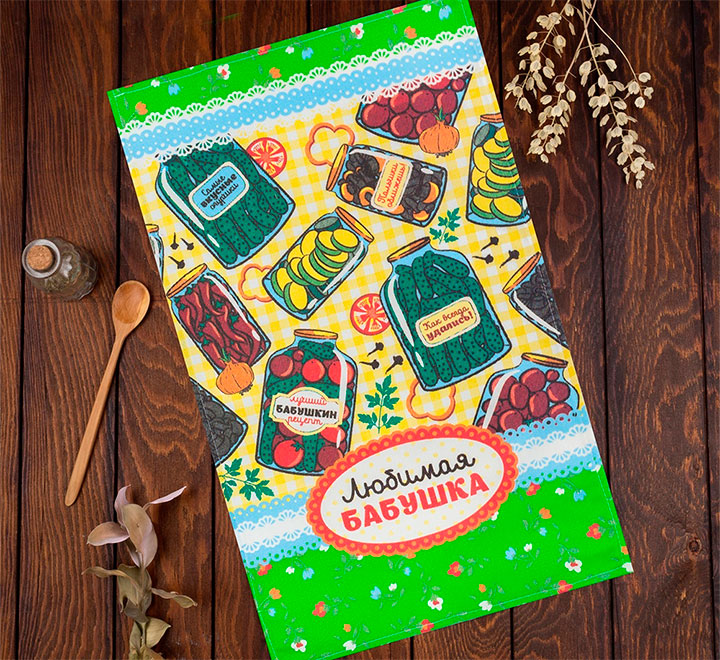 Полотенце кухонное  "Любимая бабушка"