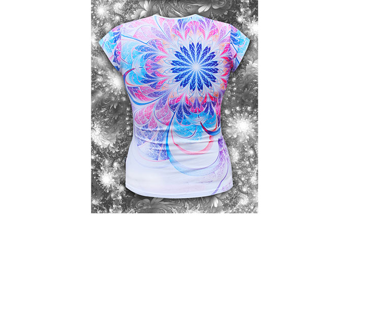 Футболка женская Fluro Flower (Светится в ультрафиолете) фото 0