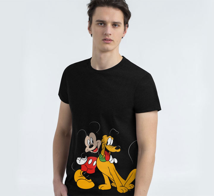 Футболка Mickey And Pluto, черная  55544.33 фото 0