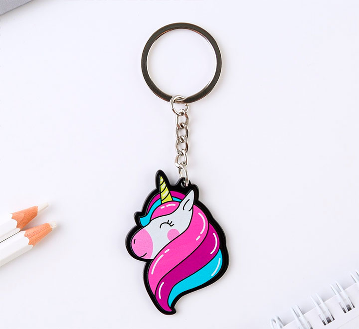 Брелок для ключей акриловый «Единорог» фото 0