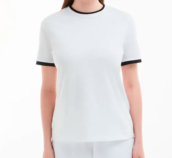 Футболка женская с кантом (стрейч)