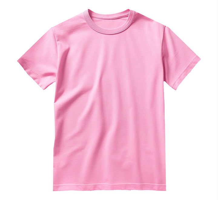 Футболка унисекс розовая прямая