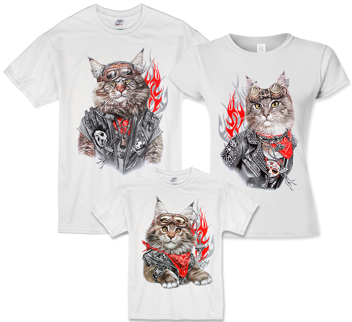 Семейные футболки "Cats" tattoo