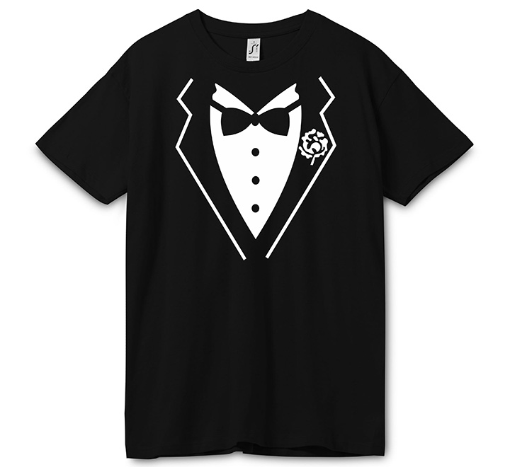 Мужская футболка из комплекта "Фрак" черные SALE фото 0