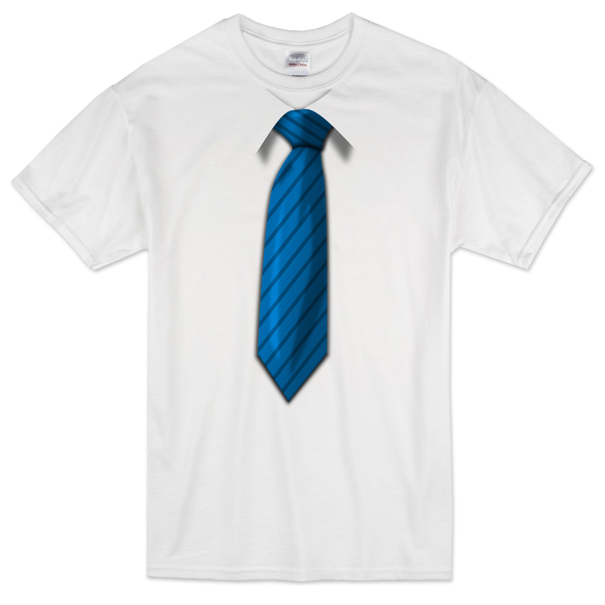 Футболка 3D галстук /синий/ фото 1
