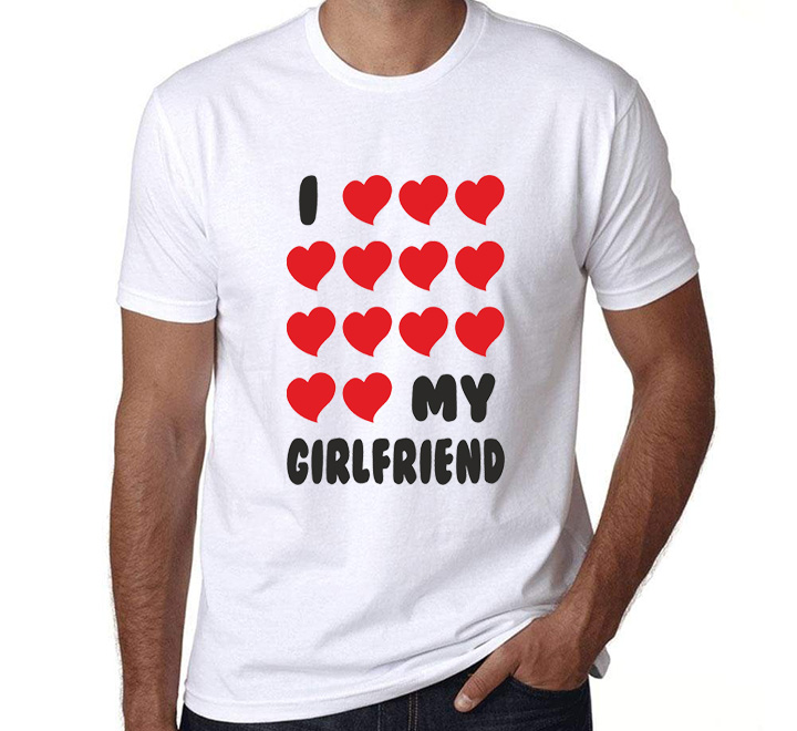 Мужская футболка "I love Girlfriend" SALE