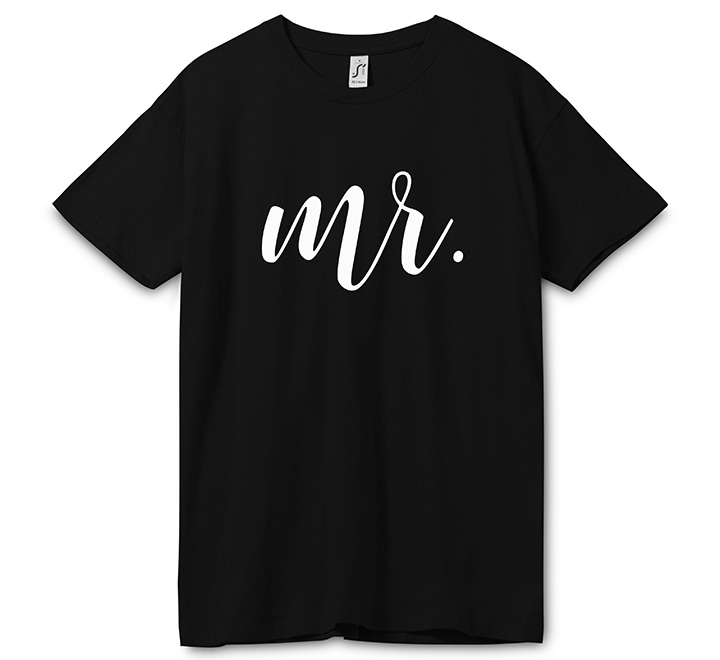 Мужская футболка для мужа"Mr" надпись SALE