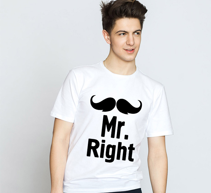 Мужская футболка "Mr. Right" SALE