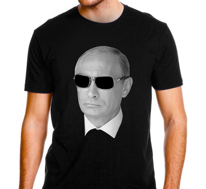 Футболка "Путин в очках" черная SALE фото 0