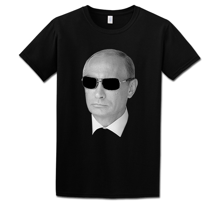 Футболка "Путин в очках" черная SALE