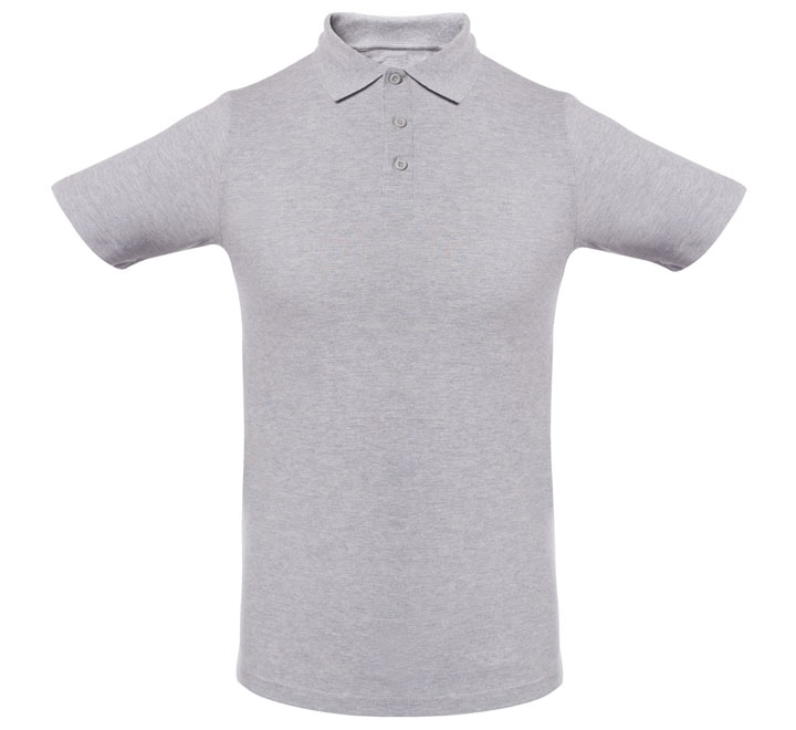 Рубашка-поло серый меланж "Summer", арт.1379 SALE