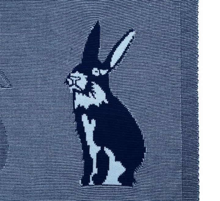 Плед Stereo Bunny, синий фото 0