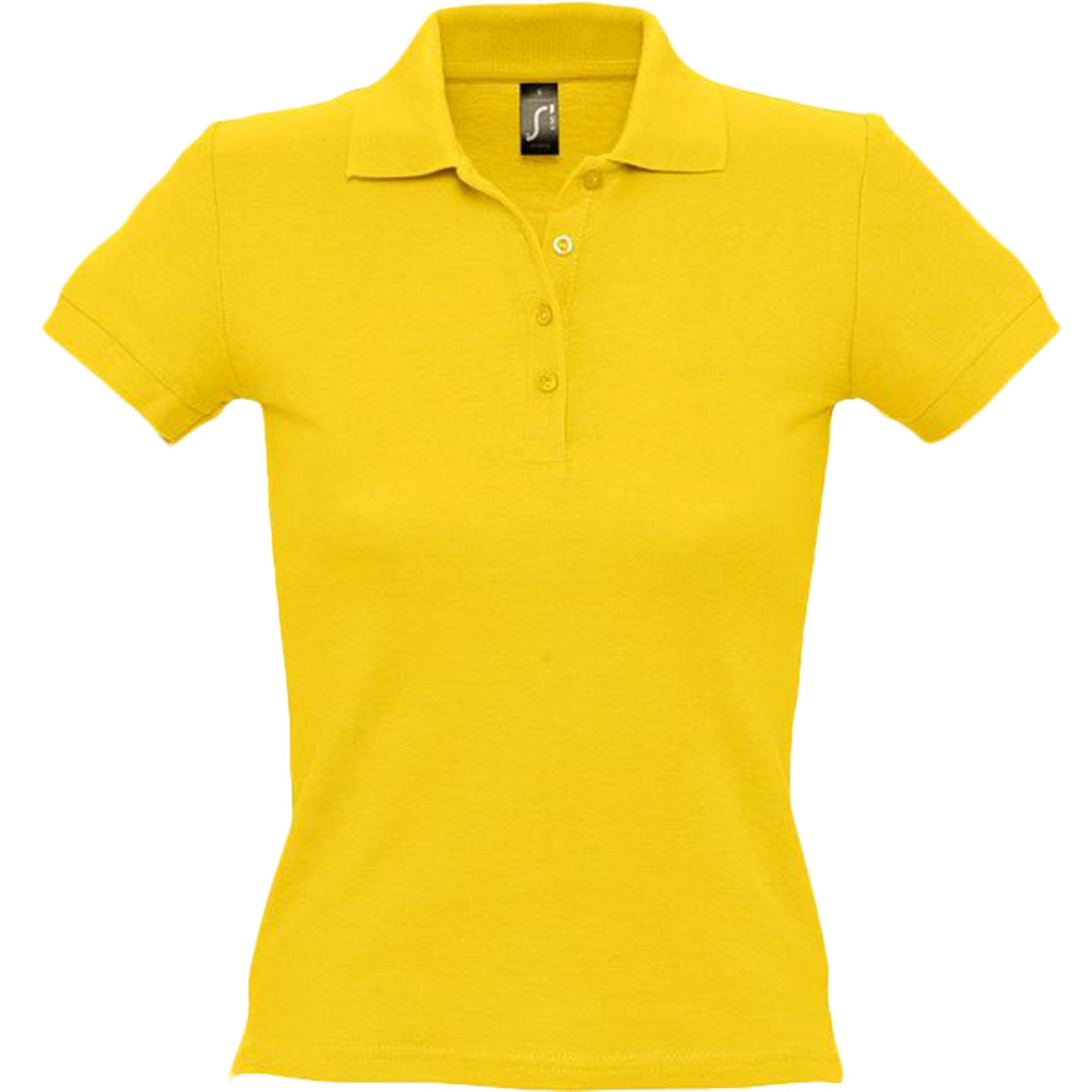 Рубашка поло женская желтая PEOPLE арт. 1895 SALE