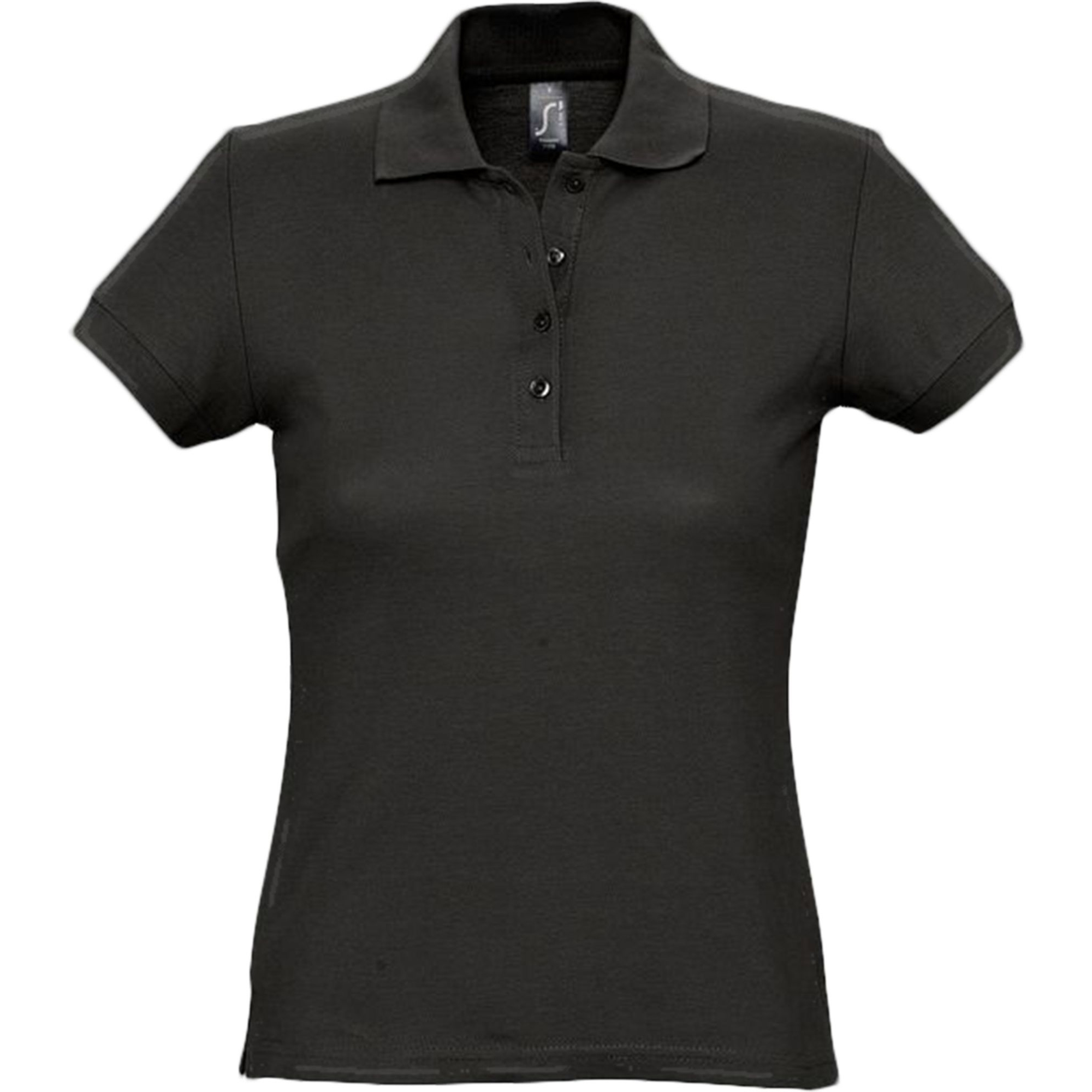 Рубашка поло женская черная PASSION. арт.4798 SALE