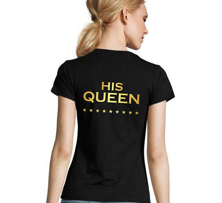 Женская футболка "Его королева" SALE