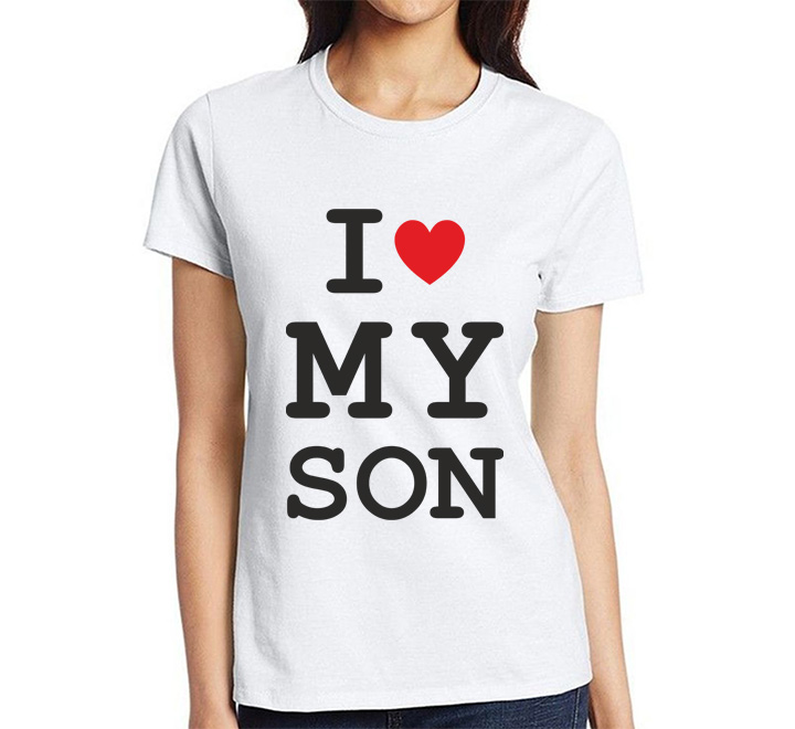 Футболка для мамы "I love my son" SALE
