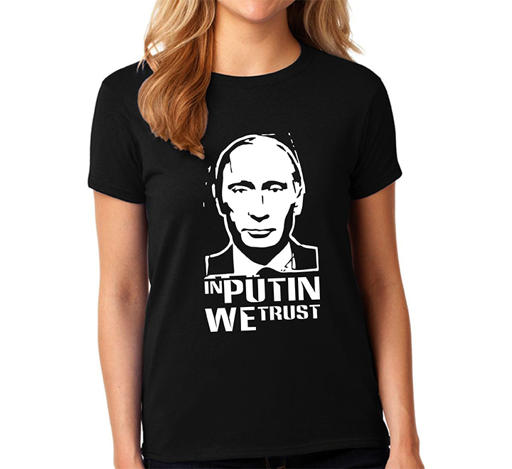Футболка женская "In Putin We Trust" SALE