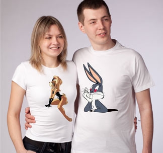 Мужская футболка "Bunny and Lola" SALE