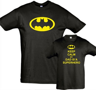 Детская футболка из комплекта  "My Dad is Superhero" на 2-3 годаSALE