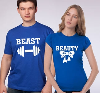 Парные футболки "Beast and Beauty"