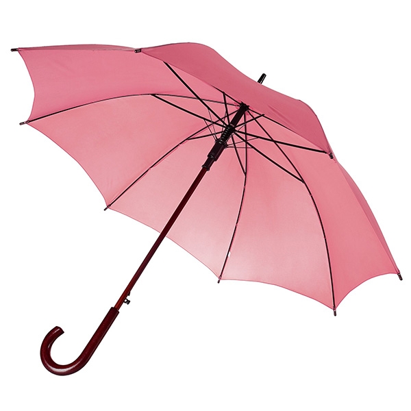 Зонт-трость с деревянной ручкой Розовый арт 393.15 фото 0