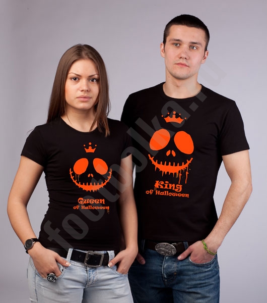 Парные футболки "King / Queen Halloween" фото 0