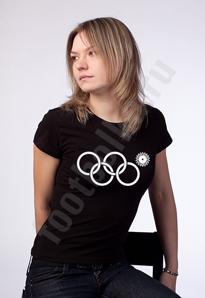 Футболка женская "Олимпиада 2014" кольца фото 0