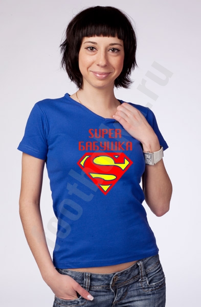 Футболка "Супер бабушка" супермен фото 1
