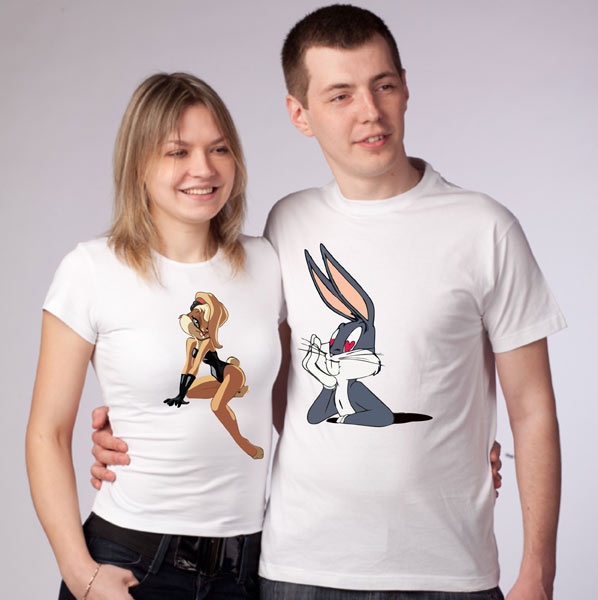 Парные футболки "Bunny and Lola" фото 0