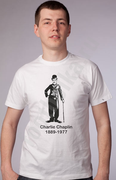 Футболка "Чарли Чаплин с тростью" фото 0