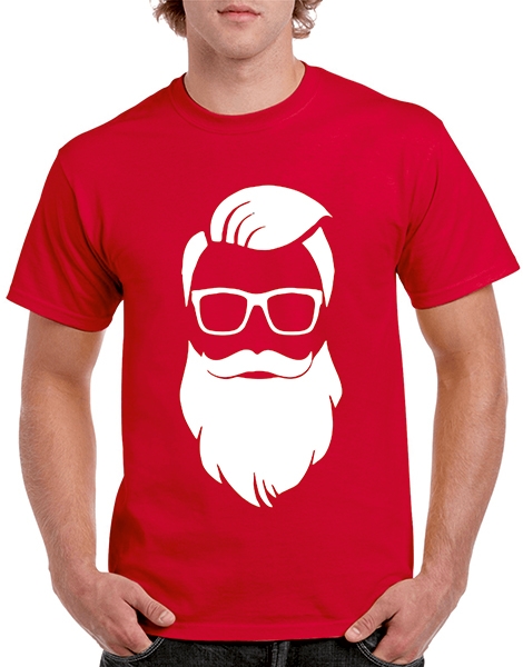 Новогодняя футболка "Дед Мороз" хипстер фото 0