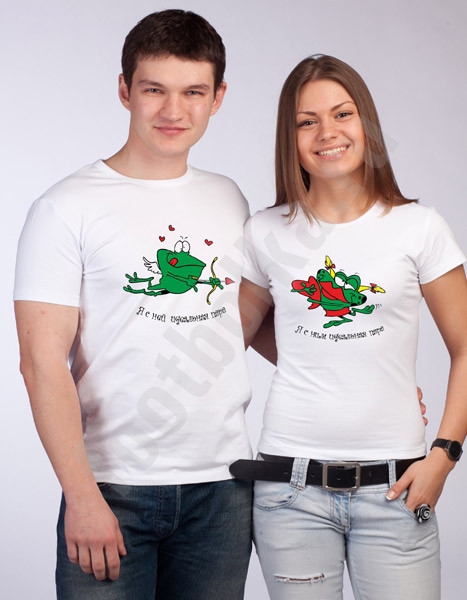 Парные футболки "Влюбленные лягушки" фото 0