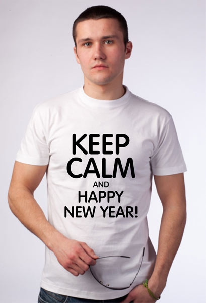 Футболка "Keep calm and Happy New Year" фото 0