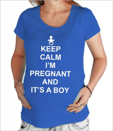 Футболка "Keep Calm i am Pregnant and its a Boy" фото 0