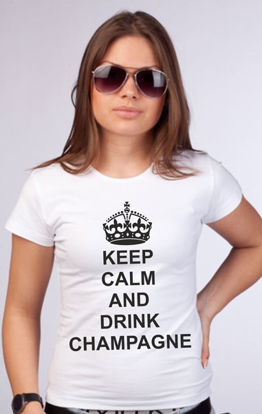 Футболка "Keep calm and drink champagne" фото 0