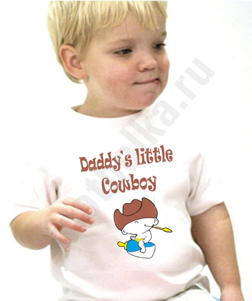 Футболка "Daddy's little cowboy" фото 0