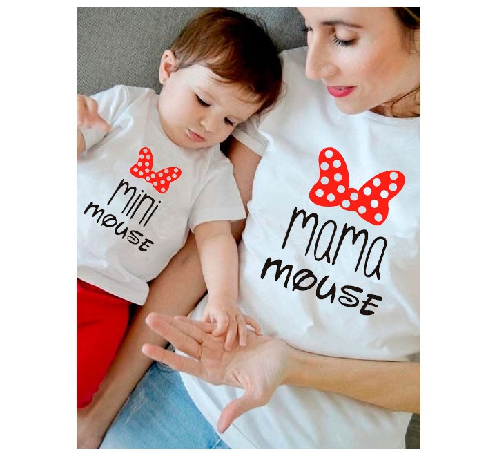Футболка для мамы  "Mini mouse, mama mouse" SALE фото 0