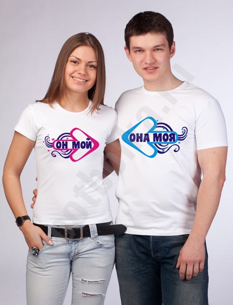 Женская футболка из комплекта "Он мой/Она моя" SALE фото 1