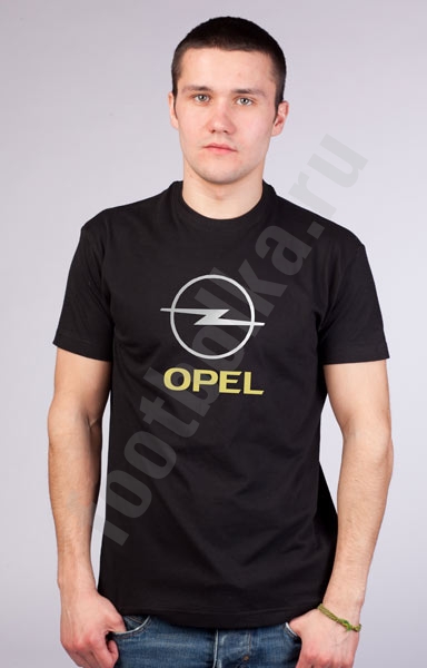 Футболка "Opel" черная фото 0