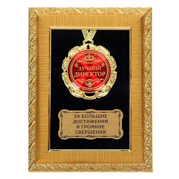 Панно с медалью "Лучший директор" фото 0