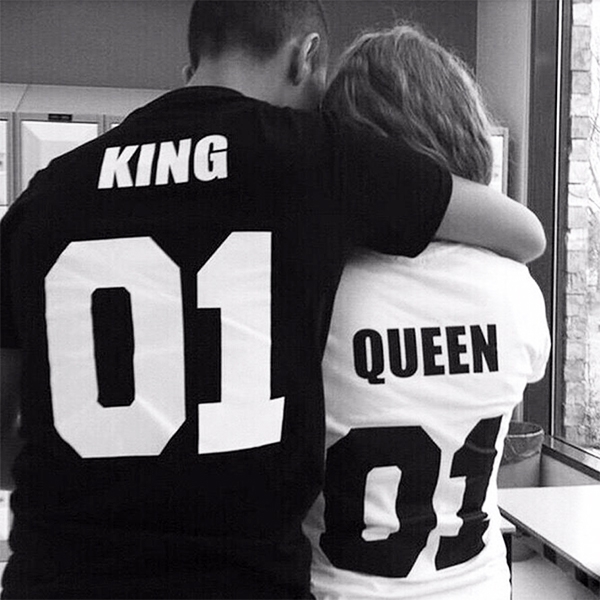 Парные футболки "King 01 / Queen 01" фото 0