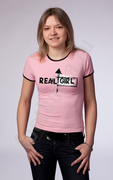 Футболка женская "Real girl" фото 1