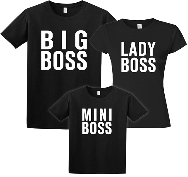 Женская футболка из комплекта для семьи "Boss" SALE фото 1
